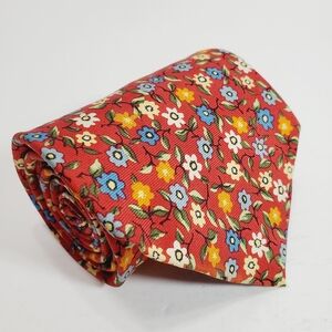 Lauren Ralph Lauren Multicolor Floral Men's Designer Silk Necktie Repp Fabric